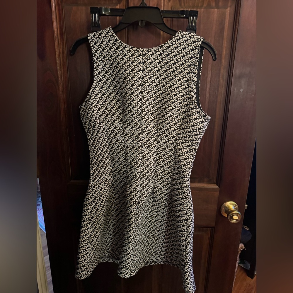 Black and white design work dress